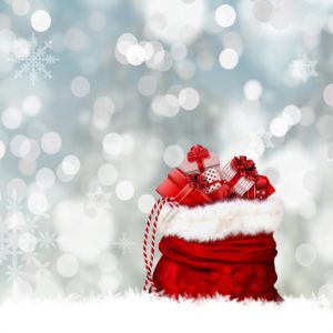 christmas, gifts, gift bag